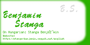 benjamin stanga business card